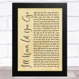 Steelheart I'll Never Let You Go Rustic Script Song Lyric Music Art Print