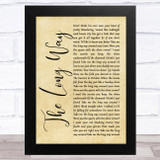 Brett Eldredge The Long Way Rustic Script Song Lyric Music Art Print