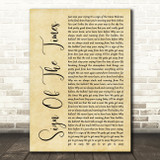 Harry Styles Sign Of The Times Rustic Script Song Lyric Music Art Print