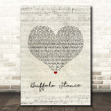 Neneh Cherry Buffalo Stance Script Heart Song Lyric Print