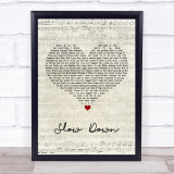 Nichole Nordeman Slow Down Script Heart Song Lyric Print
