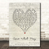 Nicole Kidman, Ewan McGregor Come What May Script Heart Song Lyric Print