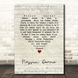 Paul Potts Nessun Dorma Script Heart Song Lyric Print