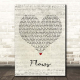 Bastille Flaws Script Heart Song Lyric Print