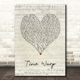 Rocky Horror Picture Show Time Warp Script Heart Song Lyric Print