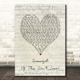 Sophie Ellis-Bextor Groovejet (If This Ain't Love) Script Heart Song Lyric Print