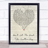 Stereophonics Don't Let The Devil Take Another Day Script Heart Song Lyric Print