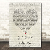 Ben Platt & Laura Dreyfuss If I Could Tell Her Script Heart Song Lyric Print
