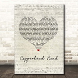 Steve Earle Copperhead Road Script Heart Song Lyric Print