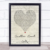 The All-American Rejects Another Heart Calls Script Heart Song Lyric Print