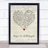Bethel Music Raise A Hallelujah Script Heart Song Lyric Print