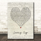 The Rolling Stones Loving Cup Script Heart Song Lyric Print