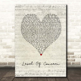 Twenty One Pilots Level Of Concern Script Heart Song Lyric Print