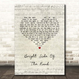 Van Morrison Bright Side Of The Road Script Heart Song Lyric Print