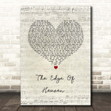 Wham! The Edge Of Heaven Script Heart Song Lyric Print