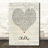 Why Dont We Chills Script Heart Song Lyric Print