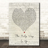 Yazz The Only Way Is Up Script Heart Song Lyric Print