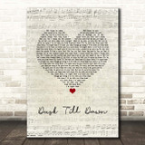 ZAYN ft. Sia Dusk Till Dawn Script Heart Song Lyric Print