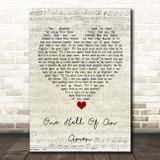 Brantley Gilbert One Hell Of An Amen Script Heart Song Lyric Print