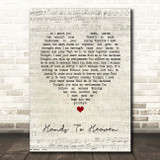 Breathe Hands To Heaven Script Heart Song Lyric Print