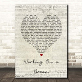 Bruce Springsteen Working On a Dream Script Heart Song Lyric Print