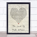 Buck Fizz The Land Of Make Believe Script Heart Song Lyric Print
