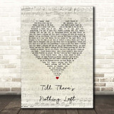 Cam Till There's Nothing Left Script Heart Song Lyric Print