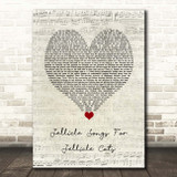 CATS Jellicle Songs For Jellicle Cats Script Heart Song Lyric Print