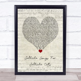 CATS Jellicle Songs For Jellicle Cats Script Heart Song Lyric Print