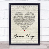 Charli XCX Boom Clap Script Heart Song Lyric Print