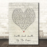 Christy Moore North And South Of The River Script Heart Song Lyric Print