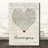 Declan McKenna Humongous Script Heart Song Lyric Print