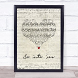 Donald Glover So into You Script Heart Song Lyric Print