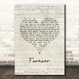 Dropkick Murphys Forever Script Heart Song Lyric Print