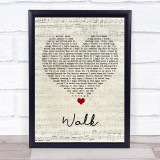 Foo Fighters Walk Script Heart Song Lyric Print