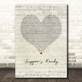 Genesis Supper's Ready Script Heart Song Lyric Print