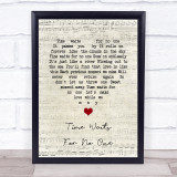 Helen Forrest Time Waits For No One Script Heart Song Lyric Print