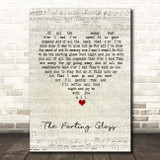 Hozier The Parting Glass Script Heart Song Lyric Print