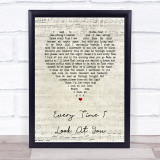 Il Divo Every Time I Look At You Script Heart Song Lyric Print