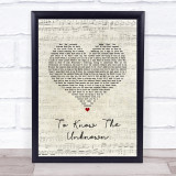 Innosense To Know The Unknown Script Heart Song Lyric Print