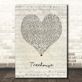 James Arthur Treehouse Script Heart Song Lyric Print