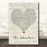 Angels & Airwaves The Adventure Script Heart Song Lyric Print