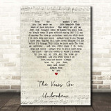 Kenny Rogers The Vows Go Unbroken Script Heart Song Lyric Print