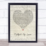 Antony And The Johnsons Fistful Of Love Script Heart Song Lyric Print