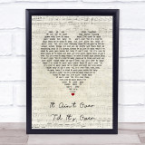 Lenny Kravitz It Ain't Over 'Til It's Over Script Heart Song Lyric Print