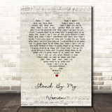 Lenny Kravitz Stand By My Woman Script Heart Song Lyric Print
