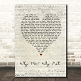 Liam Gallagher Why Me Why Not. Script Heart Song Lyric Print