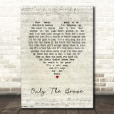 Louis Tomlinson Only The Brave Script Heart Song Lyric Print