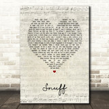Slipknot Snuff Script Heart Song Lyric Wall Art Print