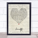 Slipknot Snuff Script Heart Song Lyric Wall Art Print